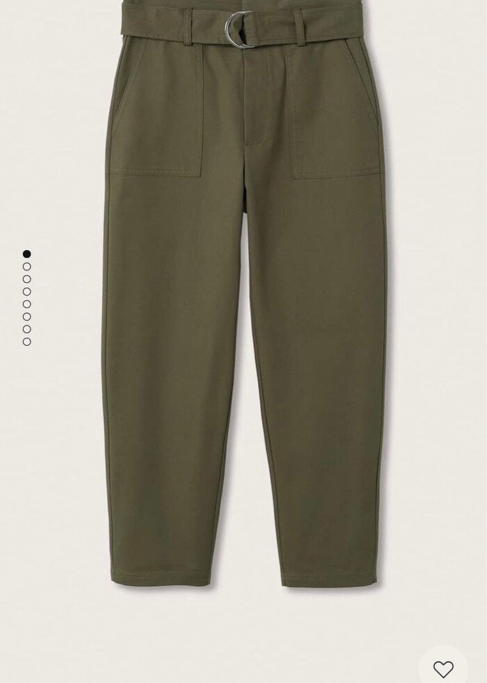 Mango kemerli yüksek bel pantolon - Görsel 2