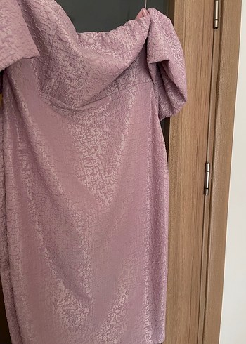 Pudra Straplez Kalem Elbise - Görsel 5