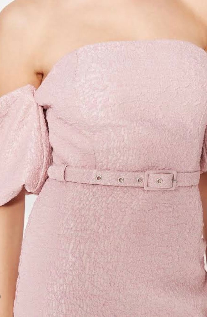 Pudra Straplez Kalem Elbise - Görsel 2