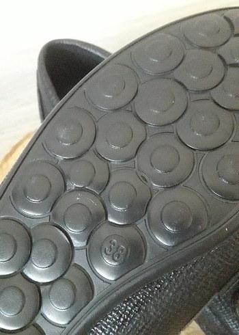 38 Beden siyah Renk Siyah Püsküllü Kadın Günlük Loafer