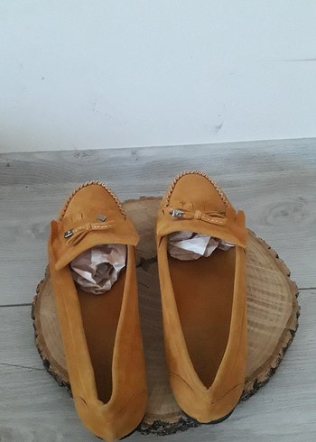 Derimod Bej Süet Bohem Kadın Babet