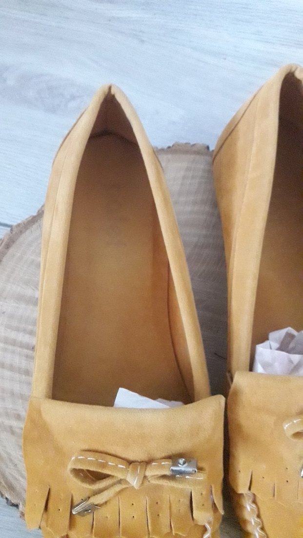 Bej Süet Bohem Kadın Babet - Görsel 3