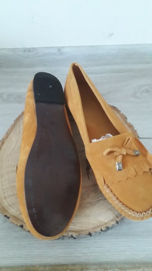 Bej Süet Bohem Kadın Babet - Görsel 4