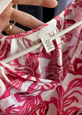 H&M Pembe Uzun Kollu Elbise