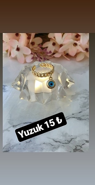 Nazar boncuklu yuzuk