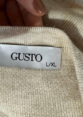 Gusto Bej Triko Elbise - Görsel 2