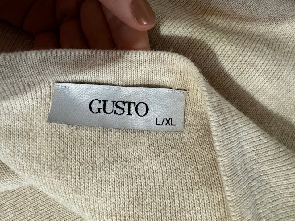 Gusto Bej Triko Elbise - Görsel 2