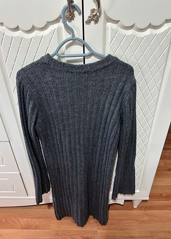 Gri Kadın triko Elbise - Görsel 3