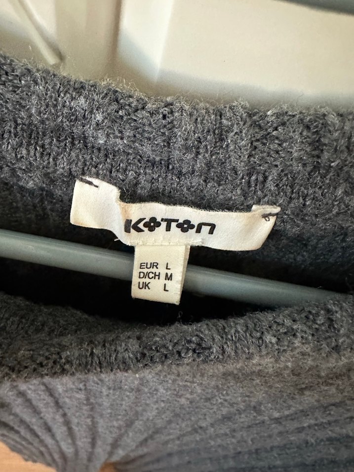 Gri Kadın triko Elbise - Görsel 2