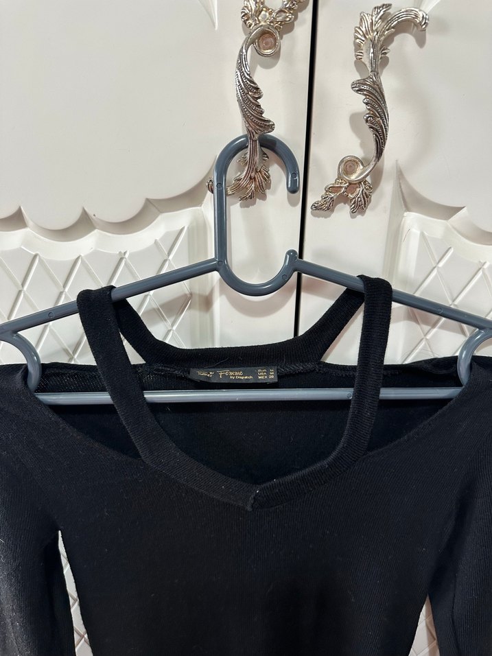 İnce Askı Detaylı Strappy Triko Elbise - Görsel 2