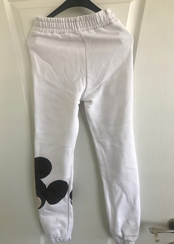 10 Yaş Beden beyaz Renk Beyaz Mickey Mouse Baskılı Kapüşonlu Sweatshirt eşofman takım