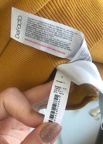 Sarı Çocuk Sweatshirt, Bisiklet Yaka, Rahat Kesim - Görsel 4