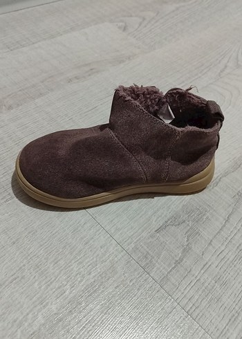 Kahverengi Süet Kürklü Kadın Dolgu Topuk Bot