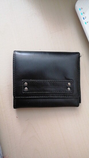 Siyah deri cüzdan 