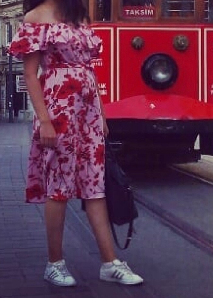 Keten elbise - Görsel 5