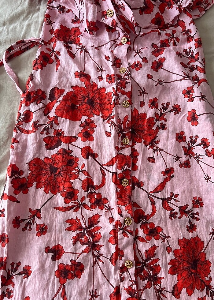 Keten elbise - Görsel 4