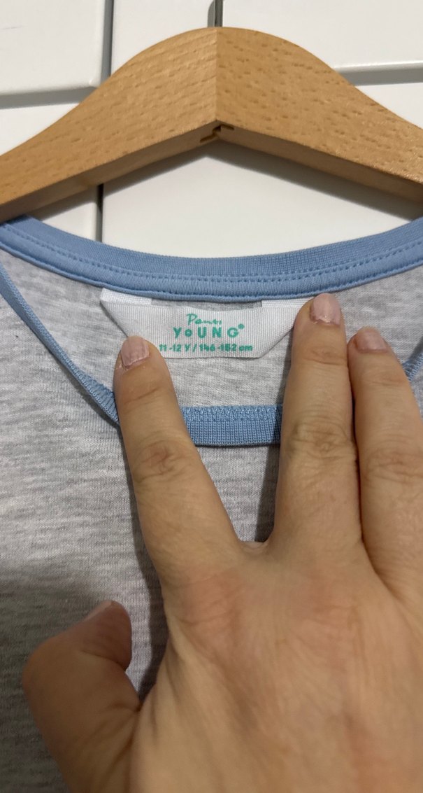 Gri Uzun Kollu Erkek Çocuk Tişört - Görsel 3