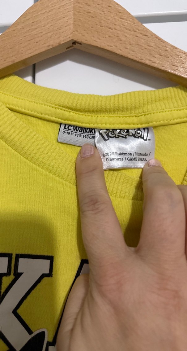 Sarı Pikachu Baskılı Erkek Sweatshirt - Görsel 5