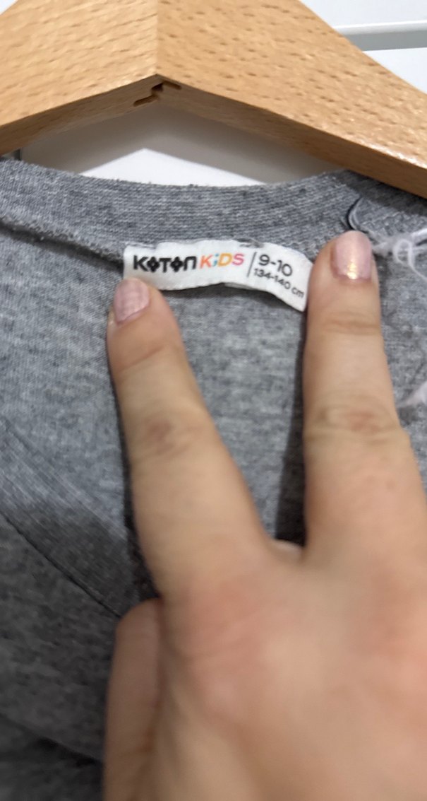 Gri Batman Baskılı Erkek Uzun Kollu Tişört - Görsel 3