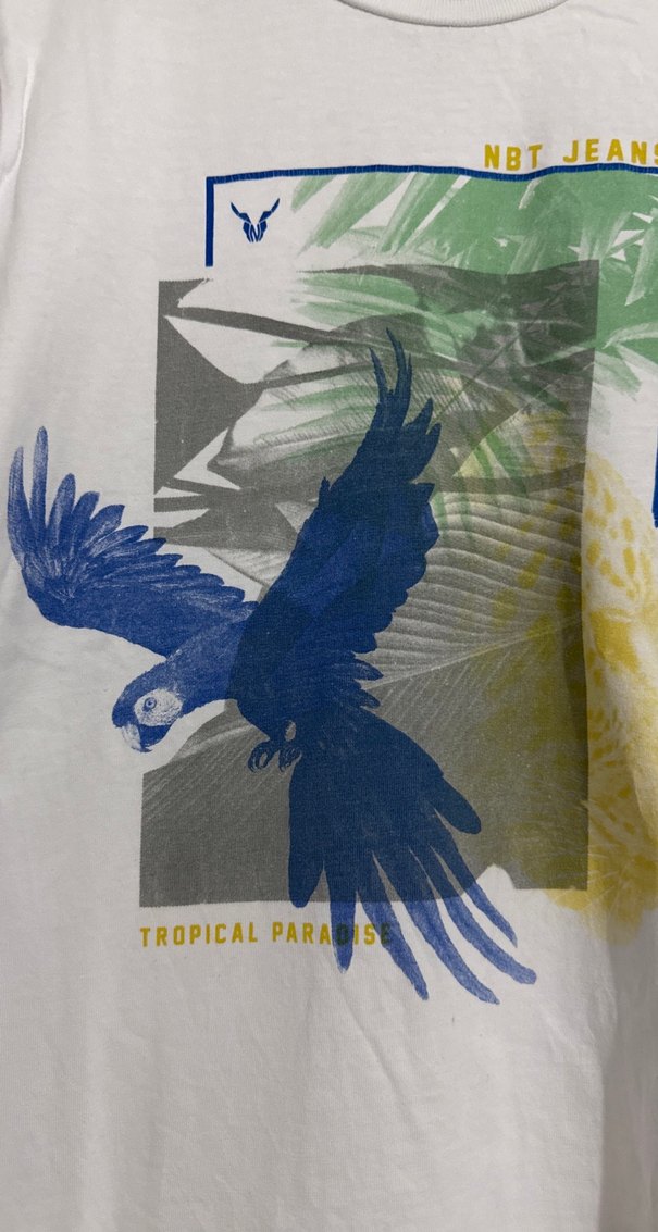 Erkek Beyaz Uzun Kollu Baskılı Tişört - Görsel 3