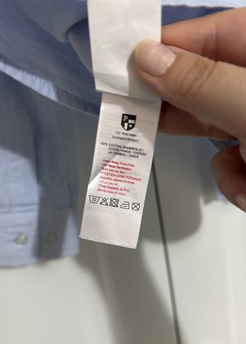 Mavi düğmeli gömlek - Görsel 7