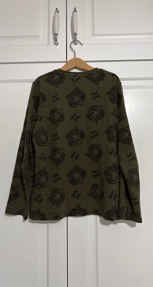 Erkek Çocuk Haki Baskılı Sweatshirt - Görsel 5