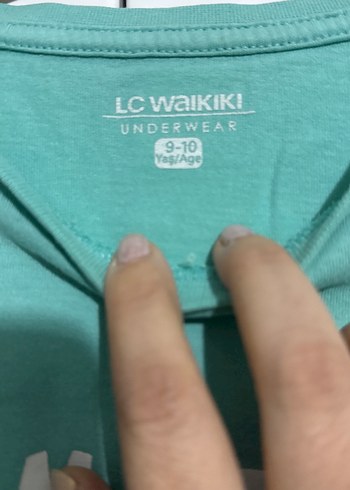 Turkuaz Baskılı Uzun Kollu Tişört - Görsel 3