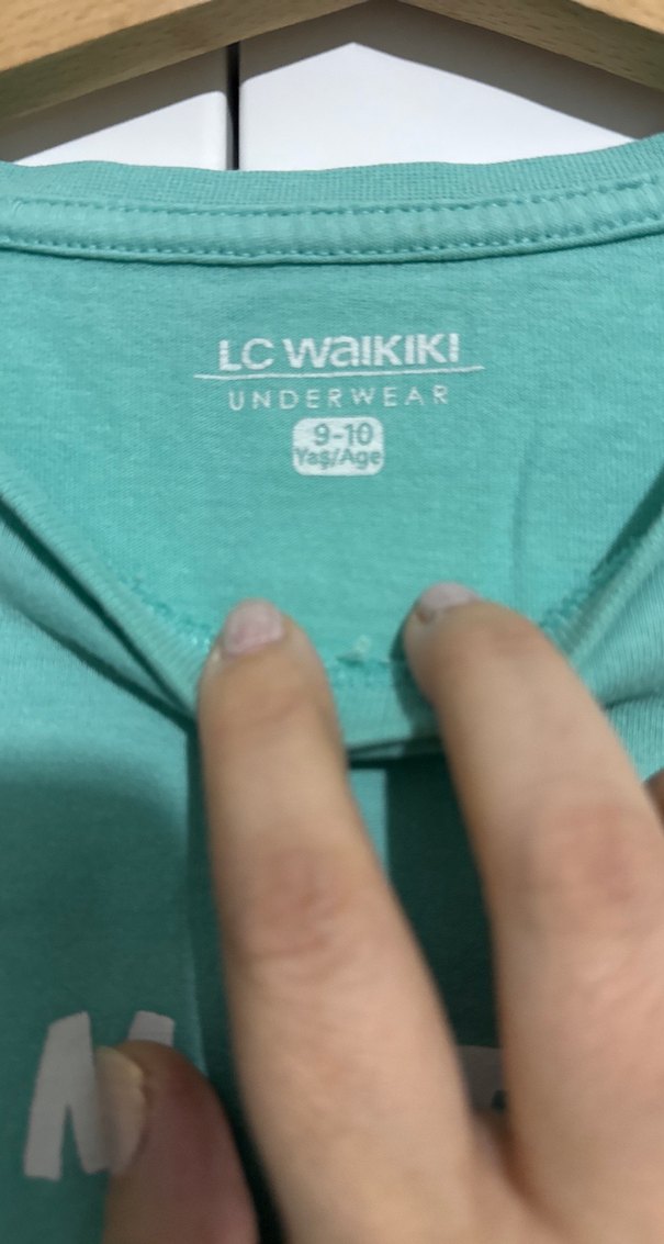 Turkuaz Baskılı Uzun Kollu Tişört - Görsel 3