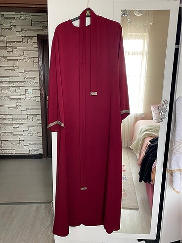 Bordo elbise