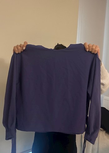 Mor Midi Uzun Drapeli Kadın Etek takım - Görsel 3