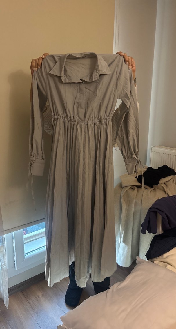 Elbise gri - Görsel 3