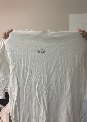 Beyaz Keten elbise tesettür - Görsel 4