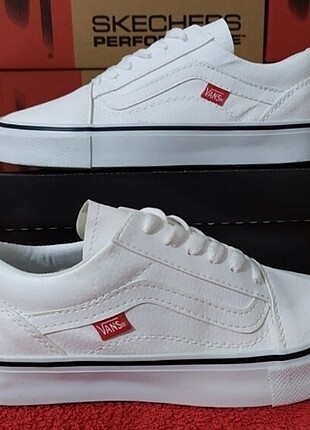 Beyaz vans spor ayakkabı 40 numara