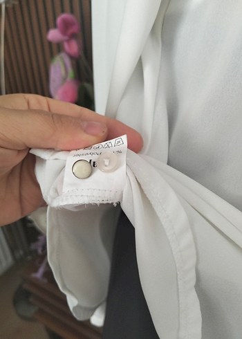 38 Beden beyaz Renk Beyaz Uzun Kollu Kadın Gömlek klapa marka