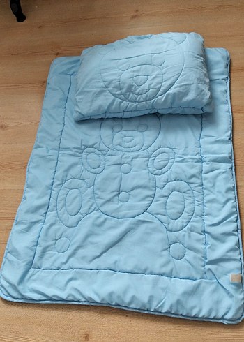 Nakışlı Mavi Bebek Uyku Seti - Görsel 2