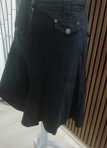 American Vintage 2000ler asimetrik tarz kot etek 