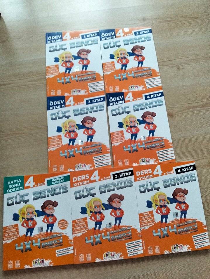 4. Sınıf 4x4 Ders Kitapları Seti key - Görsel 4