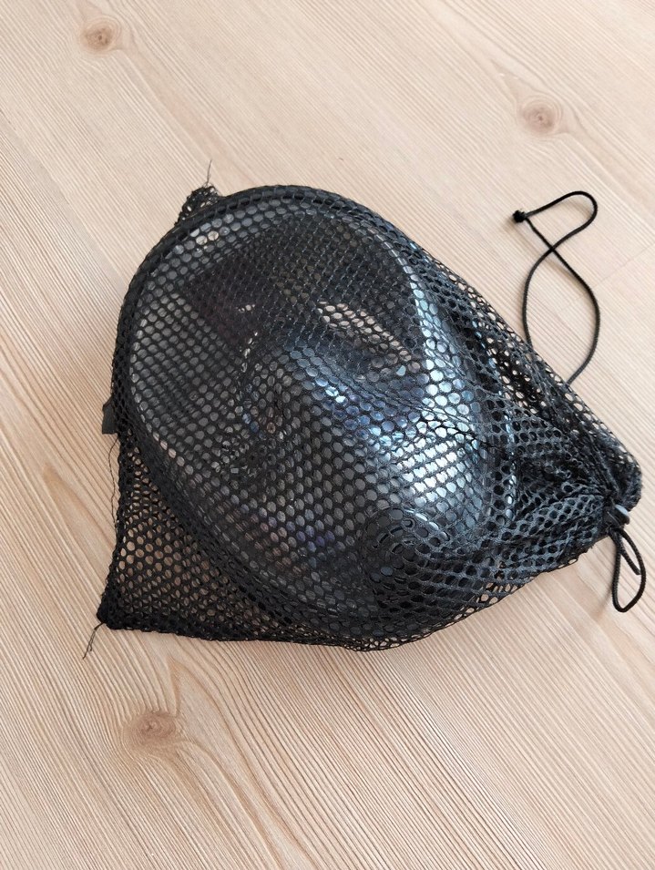 Siyah Tam Yüz Dalış Maskesi Velcro Kayışlı - Görsel 2