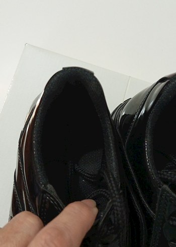 Siyah Rugan Kadın Stiletto Spor Ayakkabı - Görsel 4