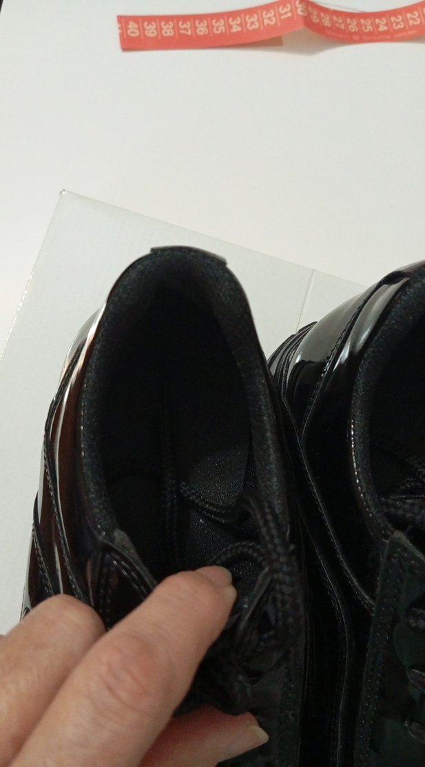 Siyah Rugan Kadın Stiletto Spor Ayakkabı - Görsel 4