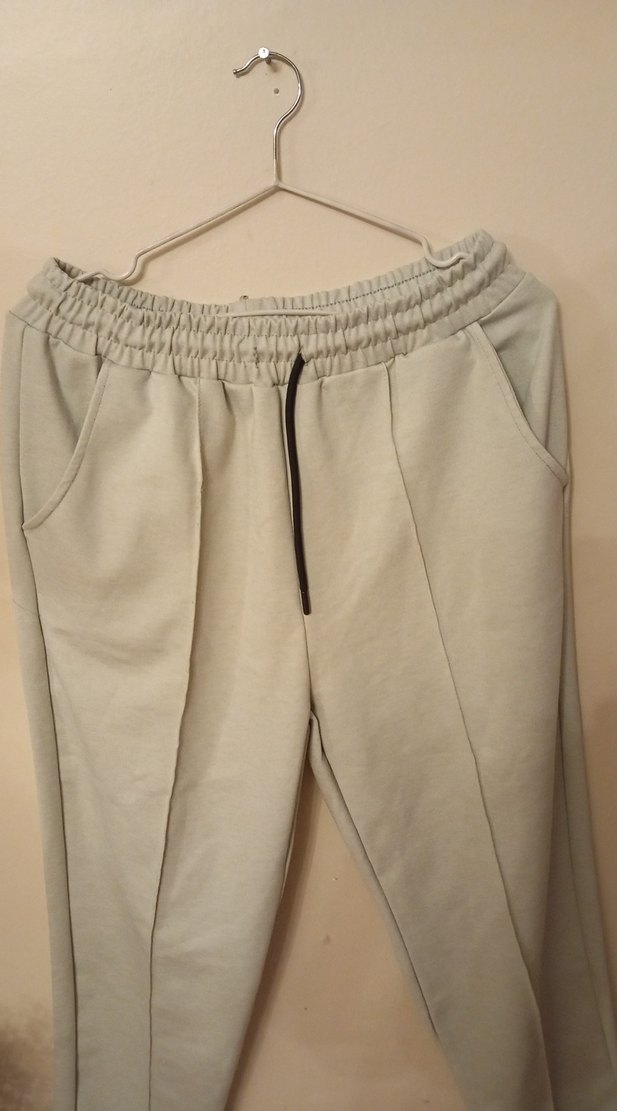 Bej Kadın Salaş Sweatpants - Görsel 2