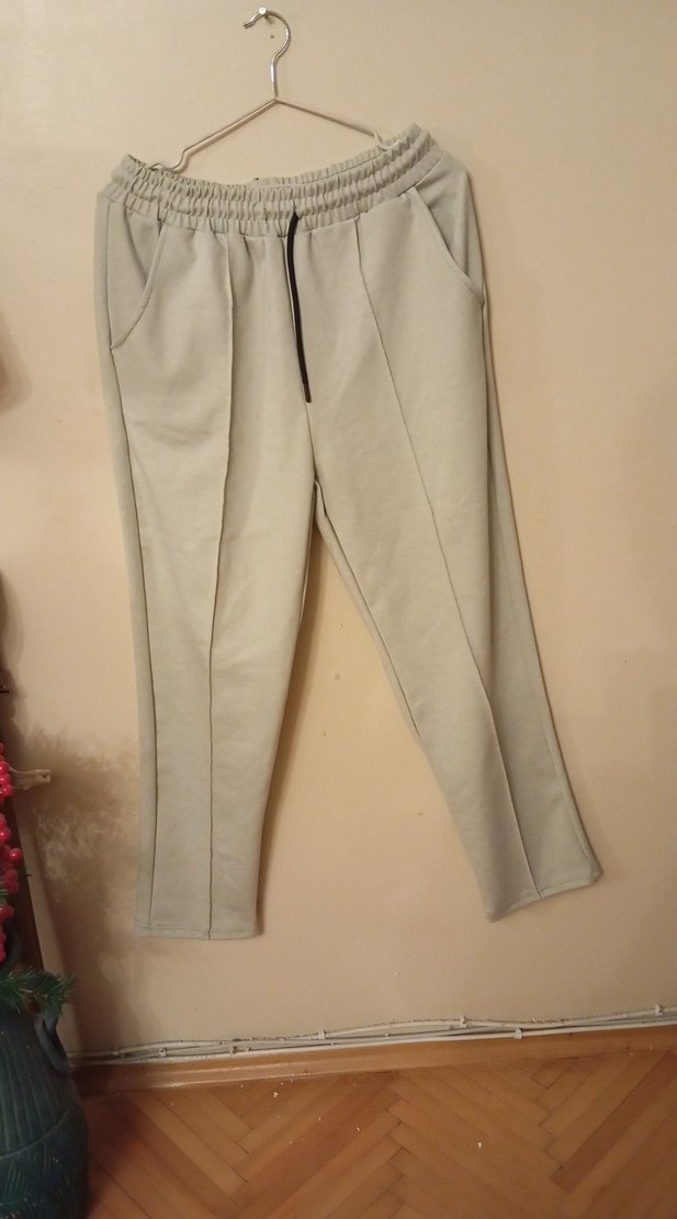 Bej Kadın Salaş Sweatpants - Görsel 3