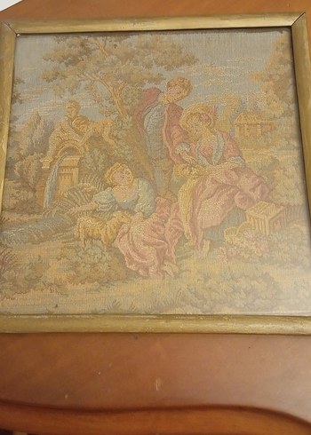 Altın Renkli Pastel Tonlarda Tablo - Görsel 2