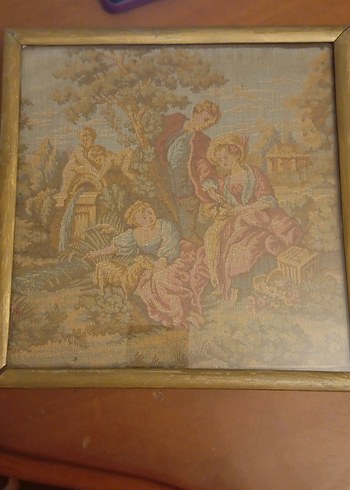 Altın Renkli Pastel Tonlarda Tablo - Görsel 3