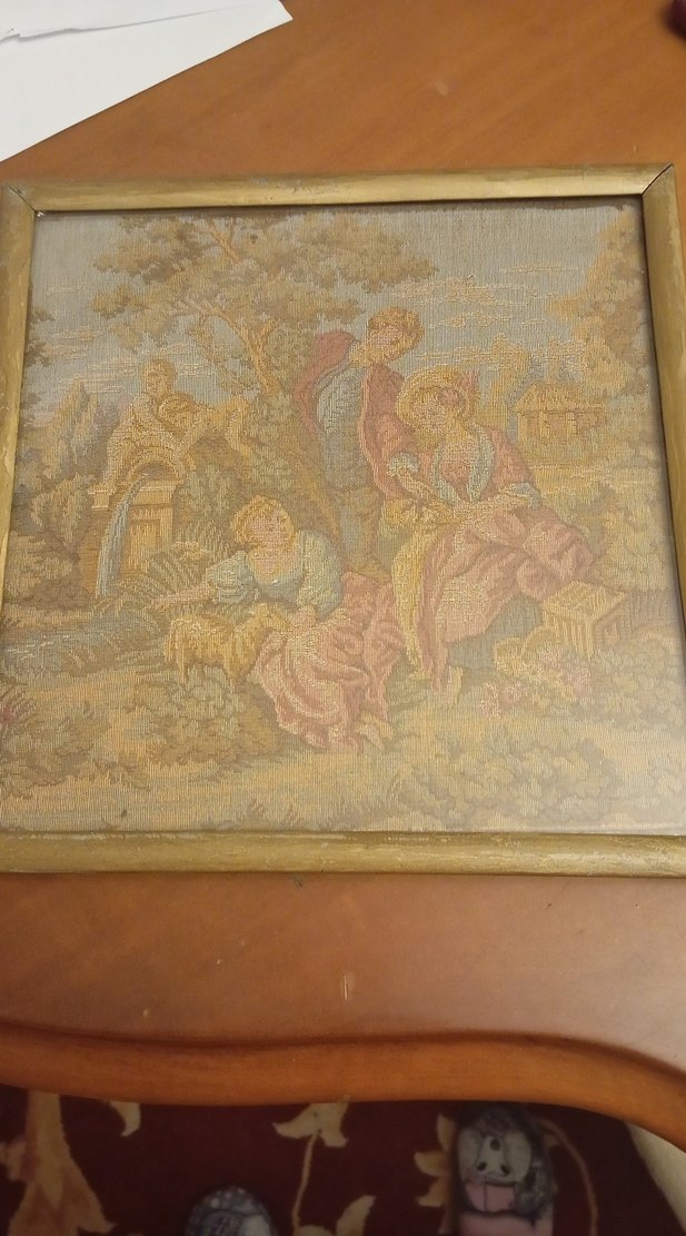 Altın Renkli Pastel Tonlarda Tablo - Görsel 2