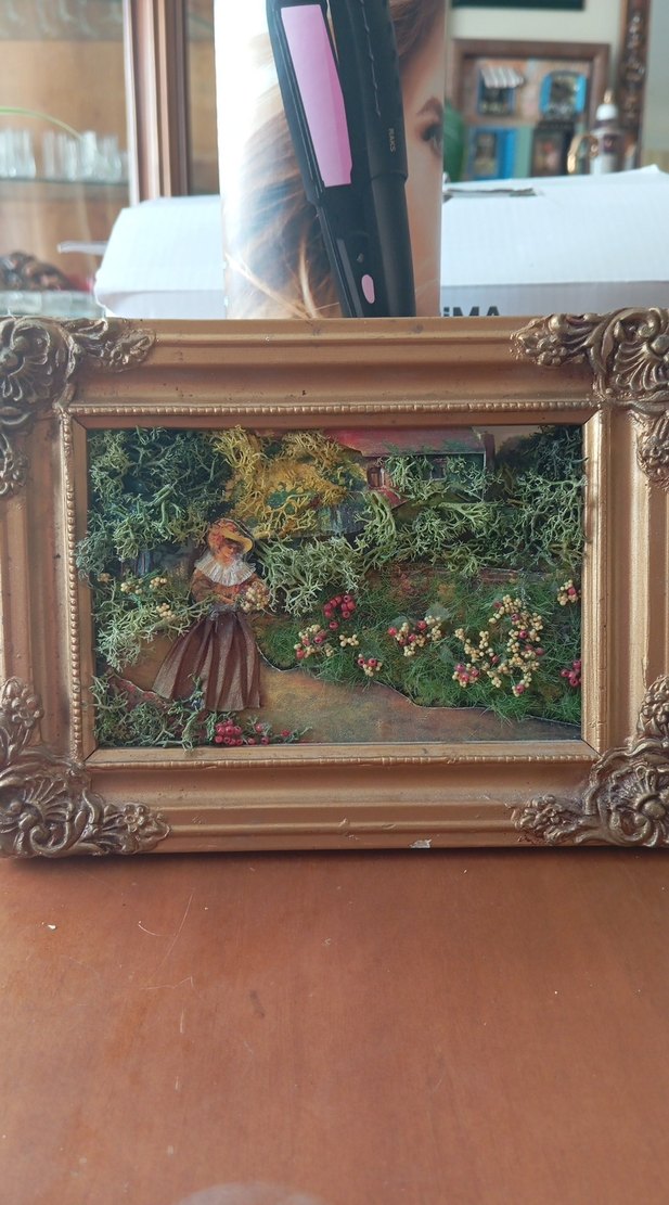 Altın Renkli Çerçeveli Doğa Temalı Tablo - Görsel 2