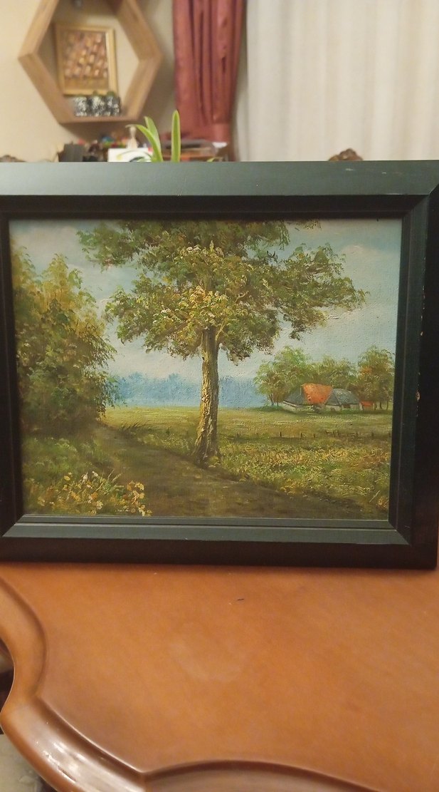 Yeşil Doğa Manzaralı Çerçeveli Tablo - Görsel 2