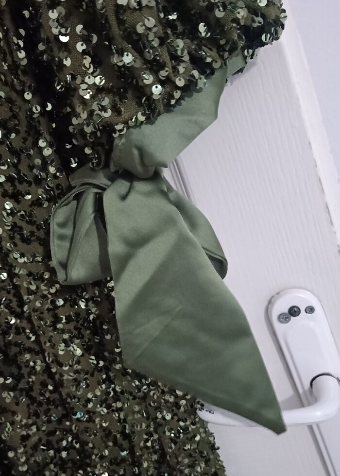 Abiye yeşil  - Görsel 5