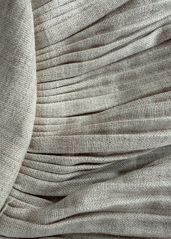 Bej Pilili Hamile Midi şort etek - Görsel 3