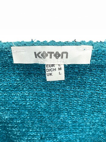 l Beden yeşil Renk Koton Kazak / Triko %70 İndirimli.